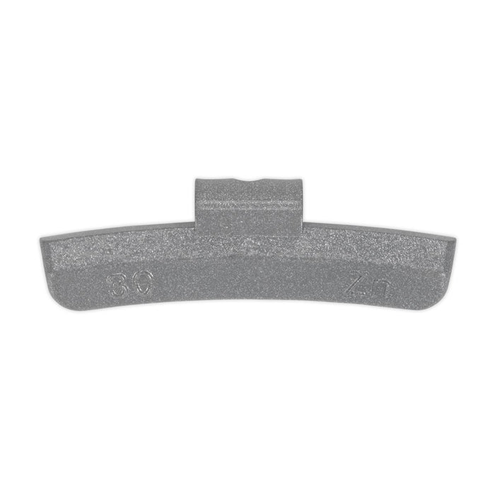 Sealey Wheel Weight 30g Hammer-On Plastic Coated Zinc for Alloy Wheels Pack of 1 Sealey - Dynamic Drive