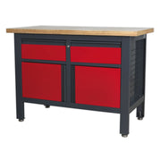 Sealey Workstation with 2 Drawers & 2 Cupboards AP1372A Sealey - Dynamic Drive