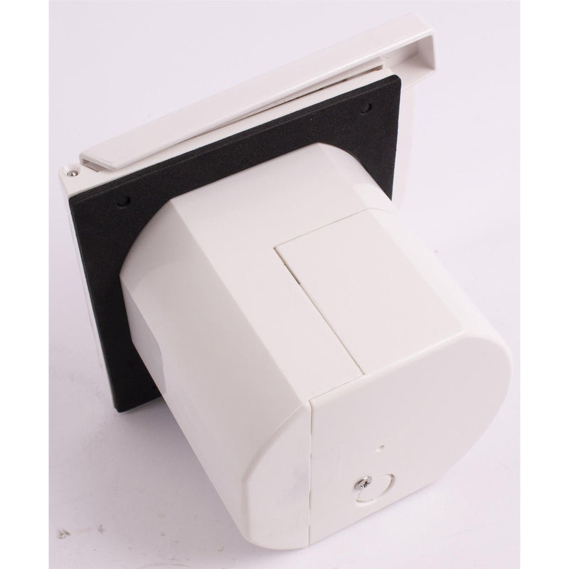 Flush Fitting White Mains Hook Up Inlet Socket Caravan Motorhome Camper Flap Powerpart  - Dynamic Drive