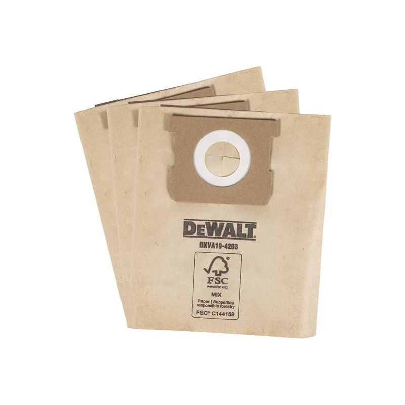 Dewalt Vacuum DXVA19-4203 Dust Bag (3 Pack) DEWALT Vacuum - Dynamic Drive