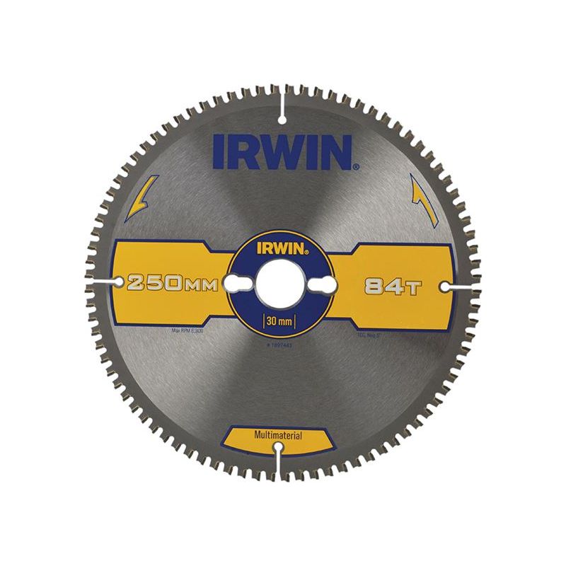 Irwin® Multi Material Circular Saw Blade 250 x 30mm x 84T TCG IRWIN® - Dynamic Drive