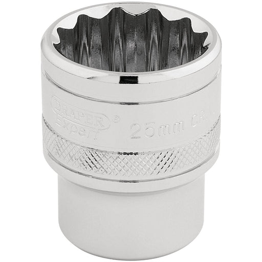 Draper HI-TORQ 12 Point Socket, 1/2" Sq. Dr., 25mm 33418 Draper - Dynamic Drive