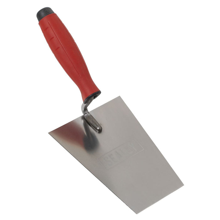 Sealey Stainless Steel Masonry Trowel with Rubber Handle 160mm T1203 Sealey - Dynamic Drive