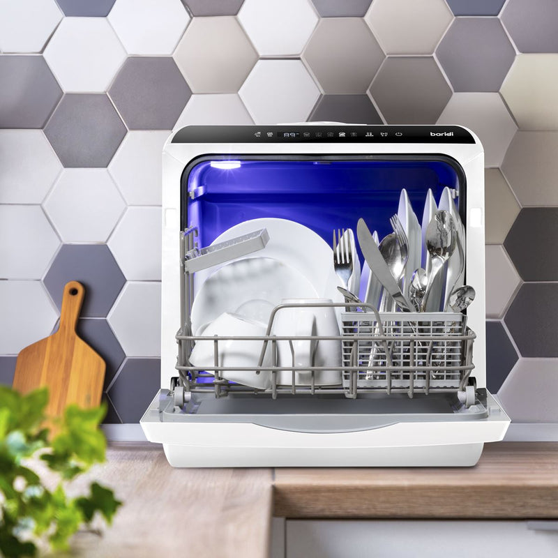 Baridi 2-4 Place Settings Mini Portable Tabletop Dishwasher, 5 Wash Functions Baridi - Dynamic Drive