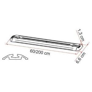 Fiamma Garage Bars Premium 60 (2) 98655-608 Fiamma - Dynamic Drive