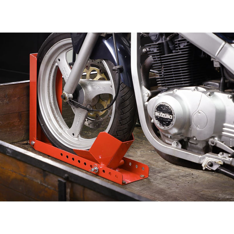 Sealey Motorcycle Roll-in Wheel Clamp Bolt Down WCR02 Sealey - Dynamic Drive