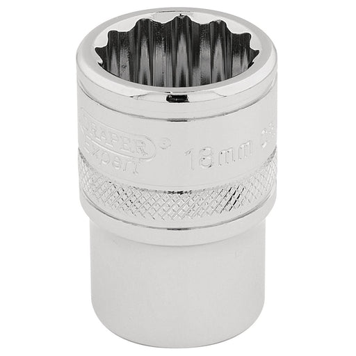 Draper HI-TORQ 12 Point Socket, 1/2" Sq. Dr., 18mm 33202 Draper - Dynamic Drive