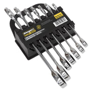 Sealey Ratchet Combination Spanner Set 7pc Metric S01142 Sealey - Dynamic Drive
