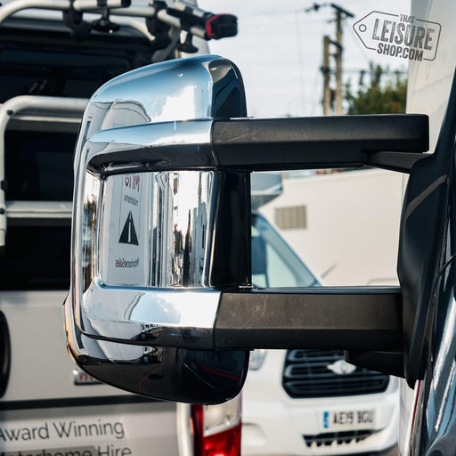 HTD Protect-It Long Arm Mirror Guards Cover – Fiat Ducato (Chrome) Product It  - Dynamic Drive