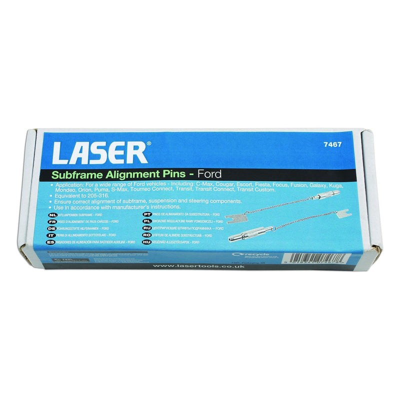 Laser Subframe Alignment Pins - for Ford 7467 Laser - Dynamic Drive