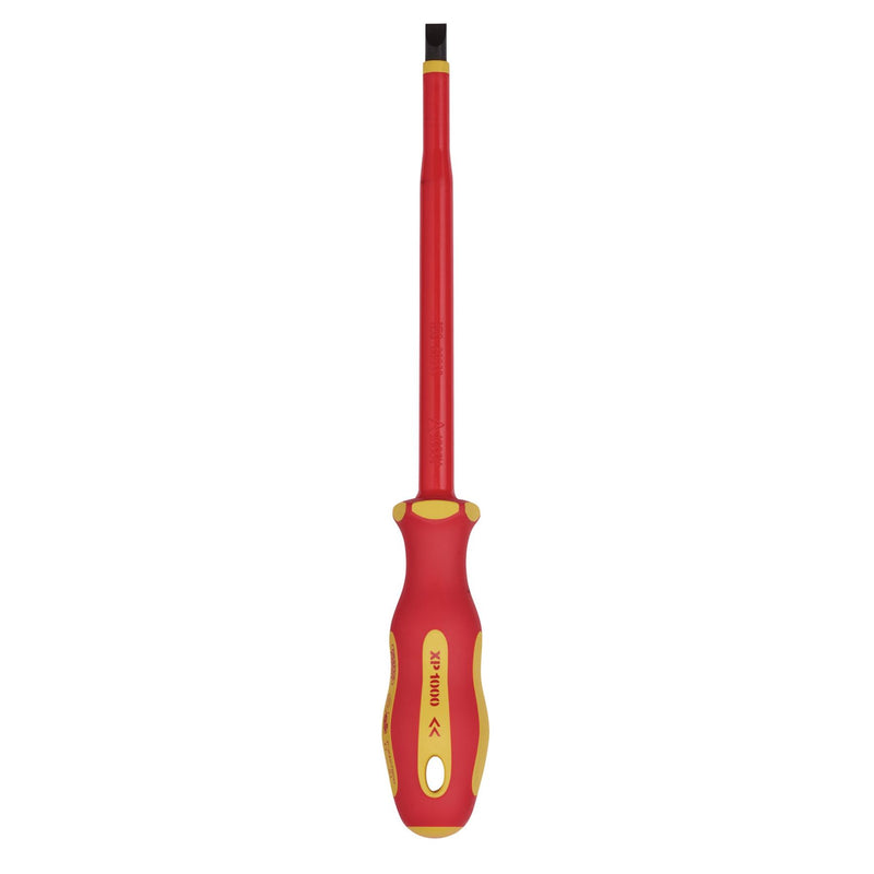 Draper XP1000 VDE Plain Slot Screwdriver, 8.0 x 175mm 64426 Draper - Dynamic Drive