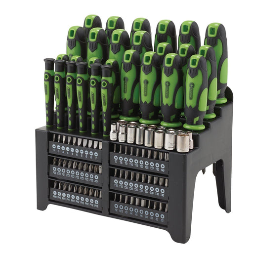 Draper Screwdriver and Bit Set, Green (103 Piece) 28004 Draper - Dynamic Drive