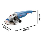 Bosch GWS 2200 P Professional 230mm Angle Grinder 2200W 110V Bosch - Dynamic Drive
