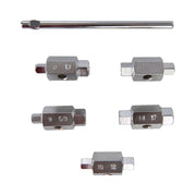 Silverline Oil Drain Plug Key Set 6pc Double Ended Sump Gearbox Hex Square Silverline  - Dynamic Drive