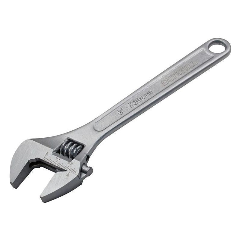 Faithfull Chrome Adjustable Spanner 200mm (8in) Faithfull - Dynamic Drive