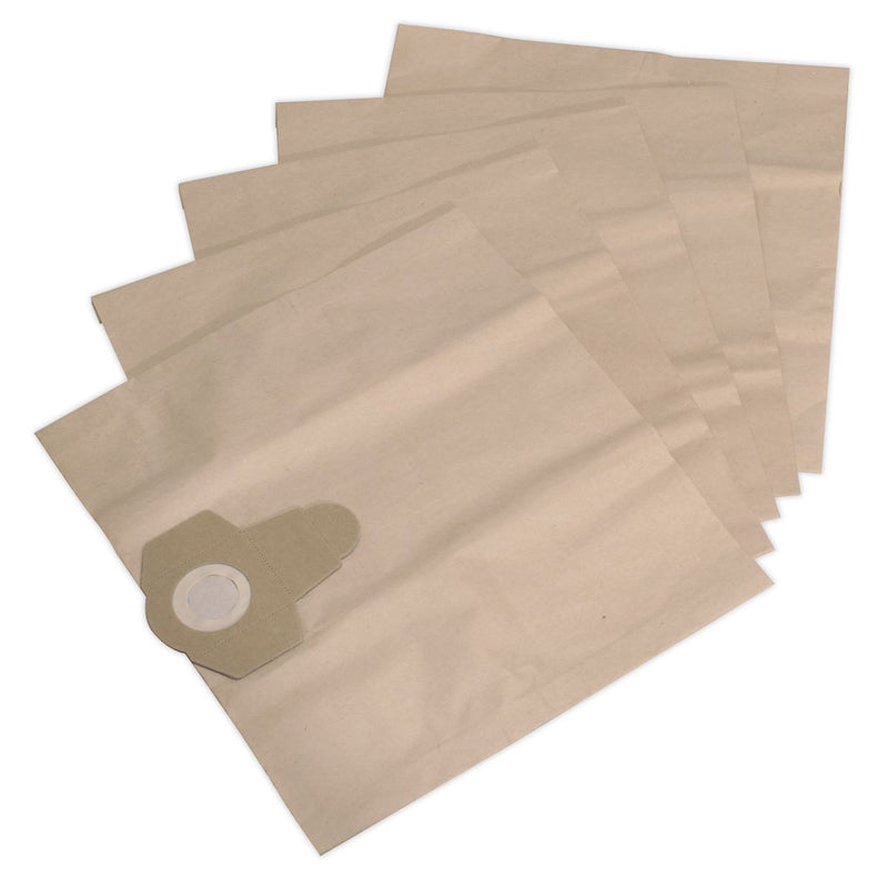 Sealey Dust Collection Bag for PC300 Series Pack of 5 PC300PB5 Sealey - Dynamic Drive