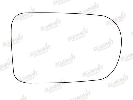 Summit Stick-On Standard Mirror Glass fits Daihatsu Charade LHS Summit - Dynamic Drive