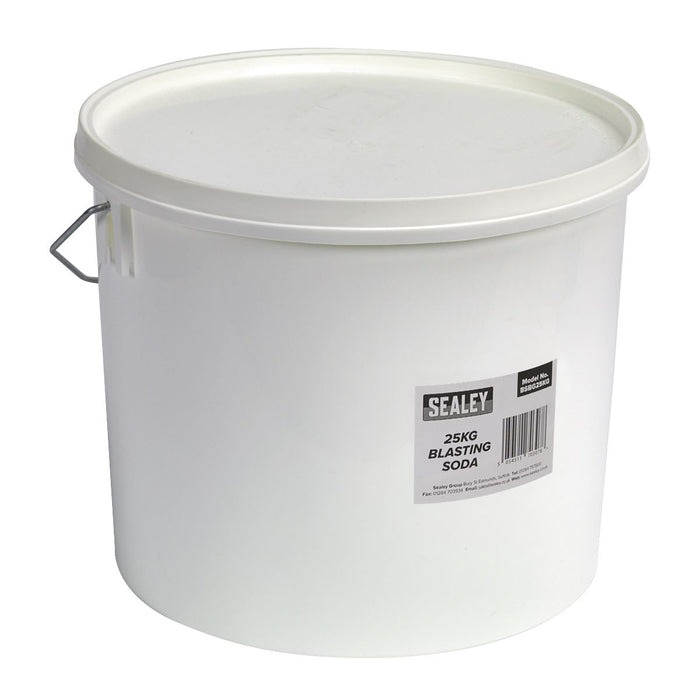 Sealey Blasting Soda 25kg Tub BSBG25KG Sealey - Dynamic Drive