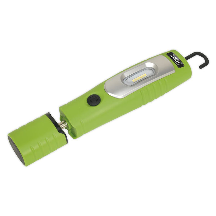 Sealey Green Rechargeable 360° Inspection Lamp 7 SMD+3W LED Lithium-ion Sealey  - Dynamic Drive