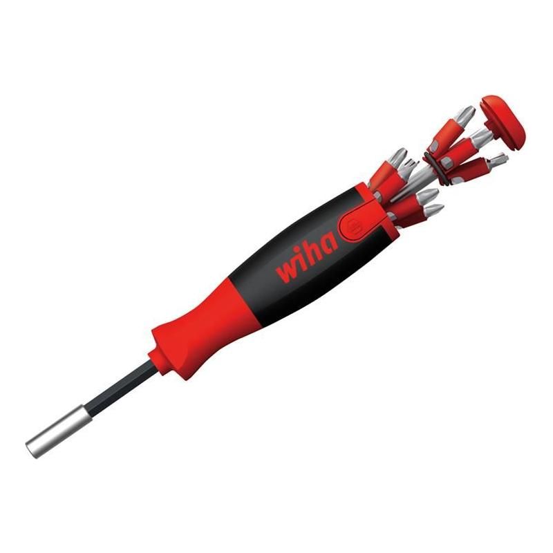 Wiha LiftUp 25 Magnetic Screwdriver with Bit Magazine (SL, PH, PZ, TX) Wiha - Dynamic Drive