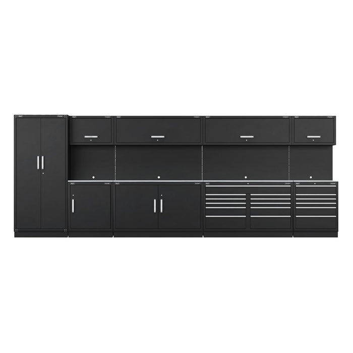Sealey Premier Premier Storage System with Stainless Worktop 5.6m APMSSTEEL Sealey Premier - Dynamic Drive