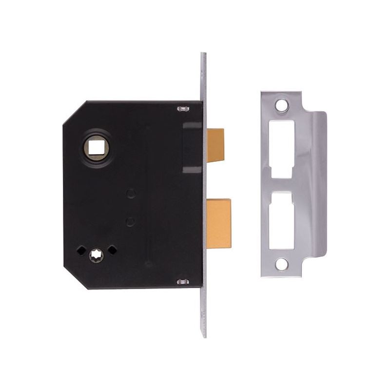 Union 2294 Mortice Bathroom Lock Polished Brass 63mm 2.5in Box UNION - Dynamic Drive