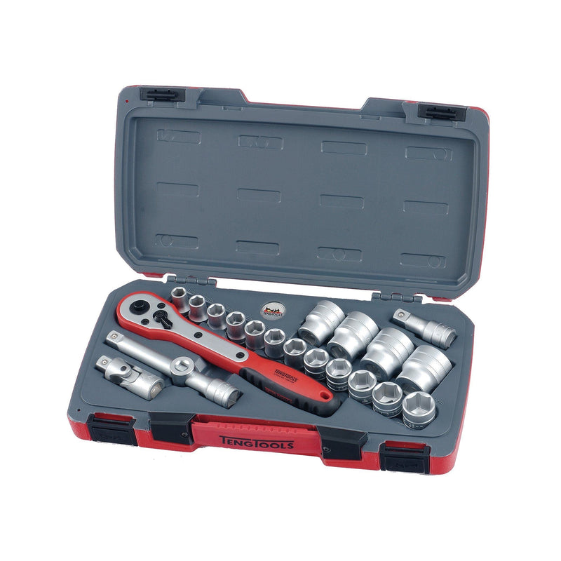 Teng Tools MECCA PRO 1/2" Socket Set 6 pt 21 Pieces Teng Tools - Dynamic Drive