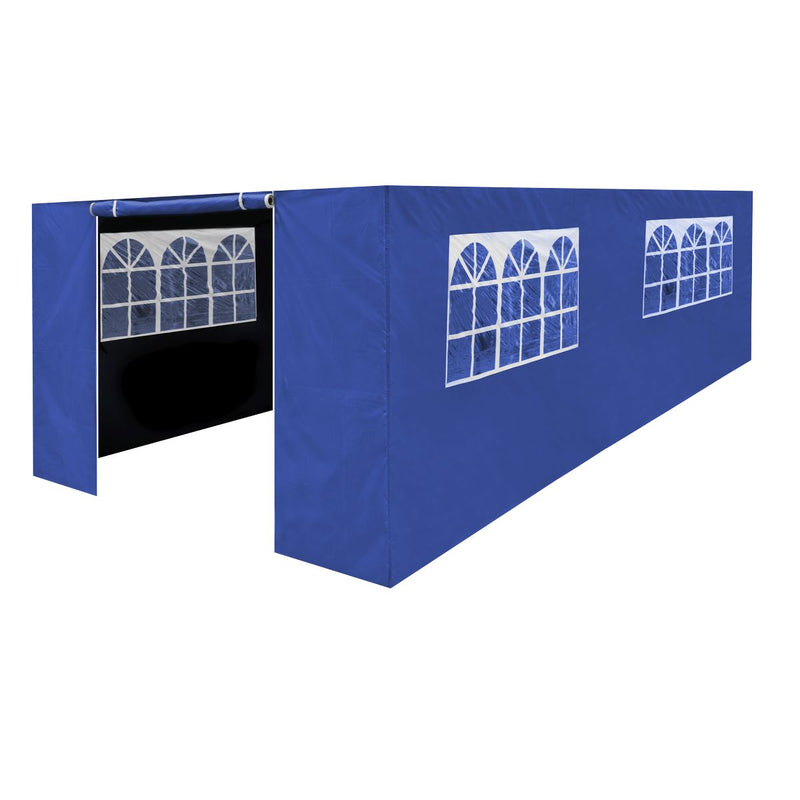 Dellonda Side Walls/Doors/Windows for Gazebo/Marquee Fits 3 x 6m Models - Blue Dellonda - Dynamic Drive