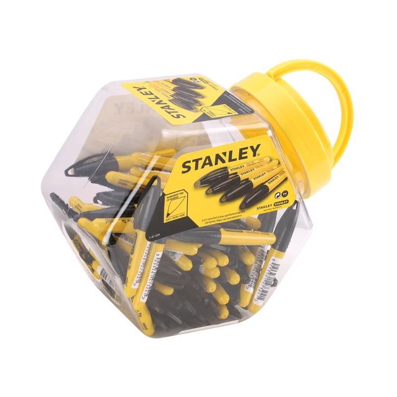 Stanley® Hand Tools Mini Fine Tip Marker Black (Tub 72) STANLEY® Hand Tools - Dynamic Drive