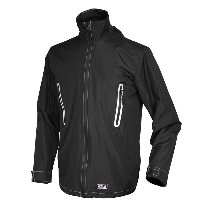 Sealey Heated Rain Jacket 5V 50" Chest Extra-Large WPHJ04 Sealey - Dynamic Drive