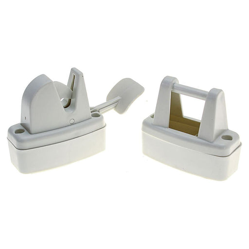 AG Lever Release Door Retainer White for Caravan/Motorhomes AG - Dynamic Drive
