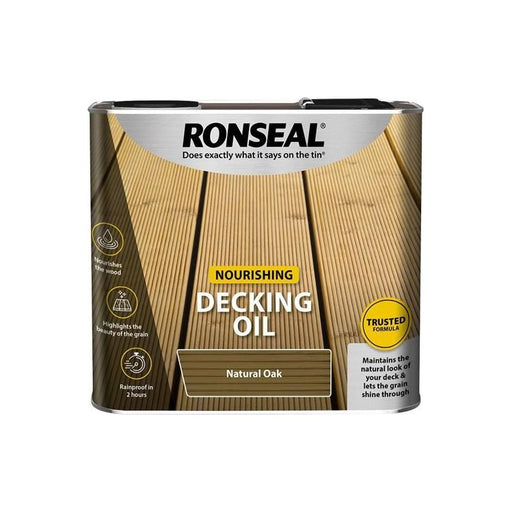 Ronseal Decking Oil Natural Oak 2.5 litre Ronseal - Dynamic Drive