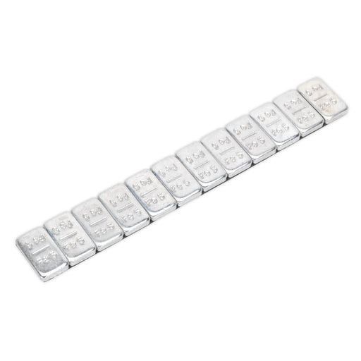 Sealey Wheel Weight 5g Adhesive Zinc Plated Steel Strip of 12 Pack of 100 WWSA5 Sealey - Dynamic Drive