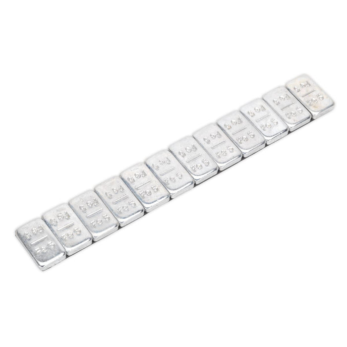 Sealey Wheel Weight 5g Adhesive Zinc Plated Steel Strip of 12 Pack of 100 WWSA5 Sealey - Dynamic Drive