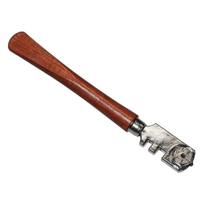 Faithfull Six Wheel Glasscutter Tungsten Carbide - Wood Handle Faithfull - Dynamic Drive