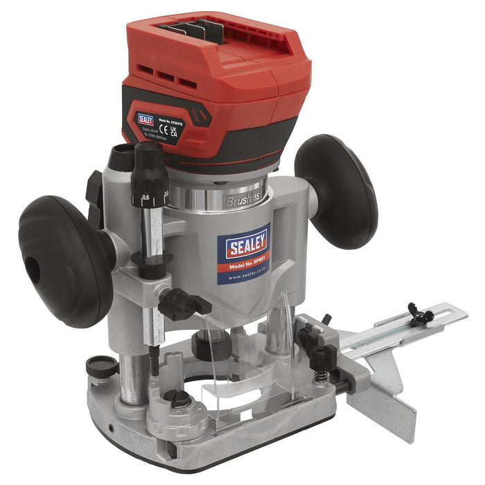 Sealey SV20 Series Cordless Trimming Router Kit 20V 4Ah - 2 Batteries CP20VTRKIT Sealey - Dynamic Drive
