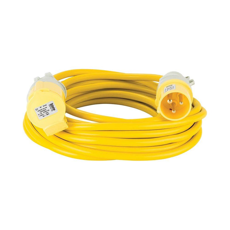 Defender Arctic Extension Lead Yellow 16A 2.5mm2 10m 110V Defender - Dynamic Drive