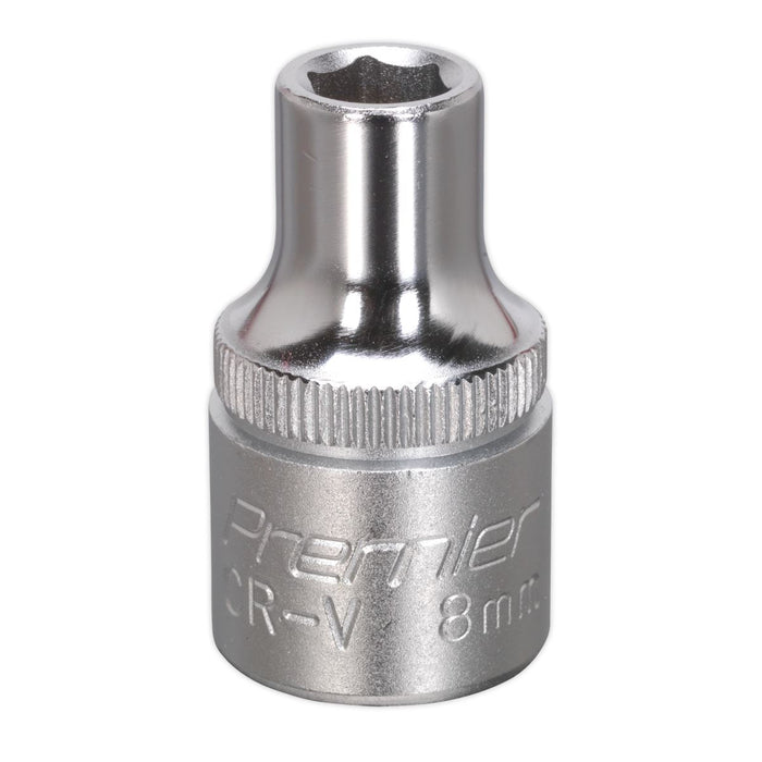 Sealey WallDrive Socket 8mm 1/2"Sq Drive S1208 Sealey - Dynamic Drive