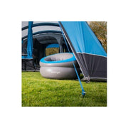 Inflatable Donut Flocked Chair DLX Nocturne Grey Vango  - Dynamic Drive