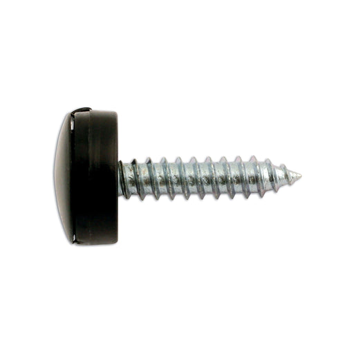 Connect Number Plate Security Screws 6 x 20mm Black Cap 100pc 30635 Tool Connection - Dynamic Drive