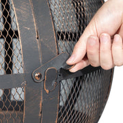 Dellonda Deluxe 360 Chiminea/Fire Pit - Antique Bronze Finish Dellonda  - Dynamic Drive