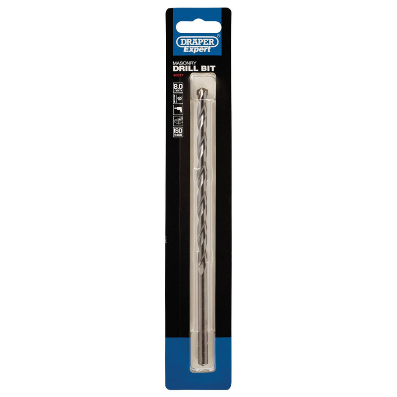 Draper Masonry Drill Bit, 8 x 200mm 40617 Draper - Dynamic Drive