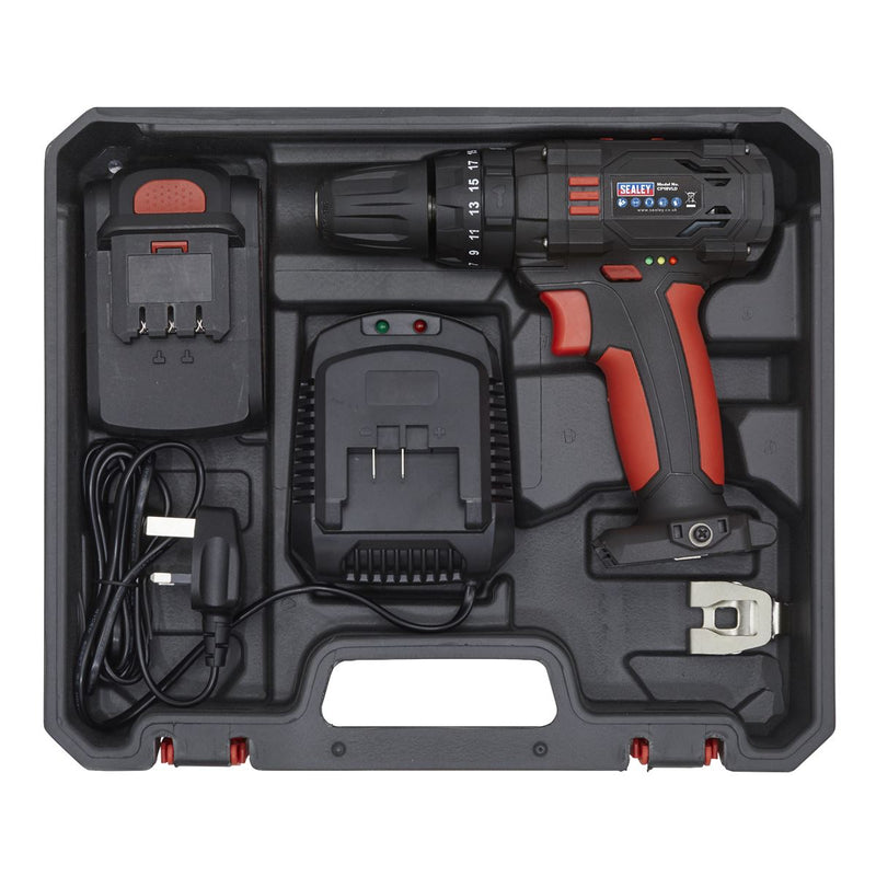 Sealey 18V10mm Cordless Combi Drill CP18VLD Sealey - Dynamic Drive