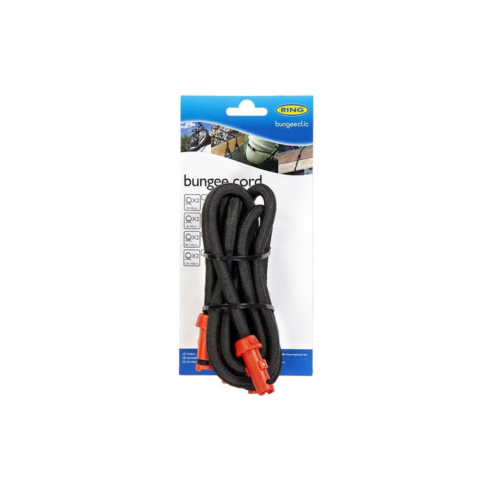 Ring RLS90 BungeeClic Cord Twin Pack, 90-135 cm, Black/Red, Set of 2 Ring Automotive  - Dynamic Drive