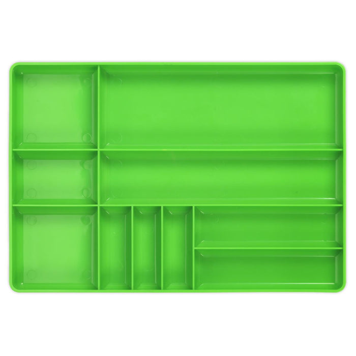 Sealey Tool and Parts Organiser Tray Premier Hi-Vis Green 405 x 280 x 40mm Sealey  - Dynamic Drive