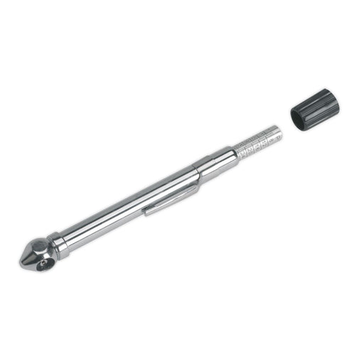Sealey Tyre Pressure Gauge Pocket Clip Valve Core Removal Tool Car Bike 6-50PSI Sealey  - Dynamic Drive