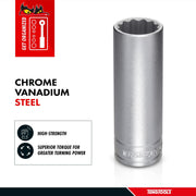 Teng Tools 1/2" Deep Socket 12 pt Metric 10mm Teng Tools - Dynamic Drive
