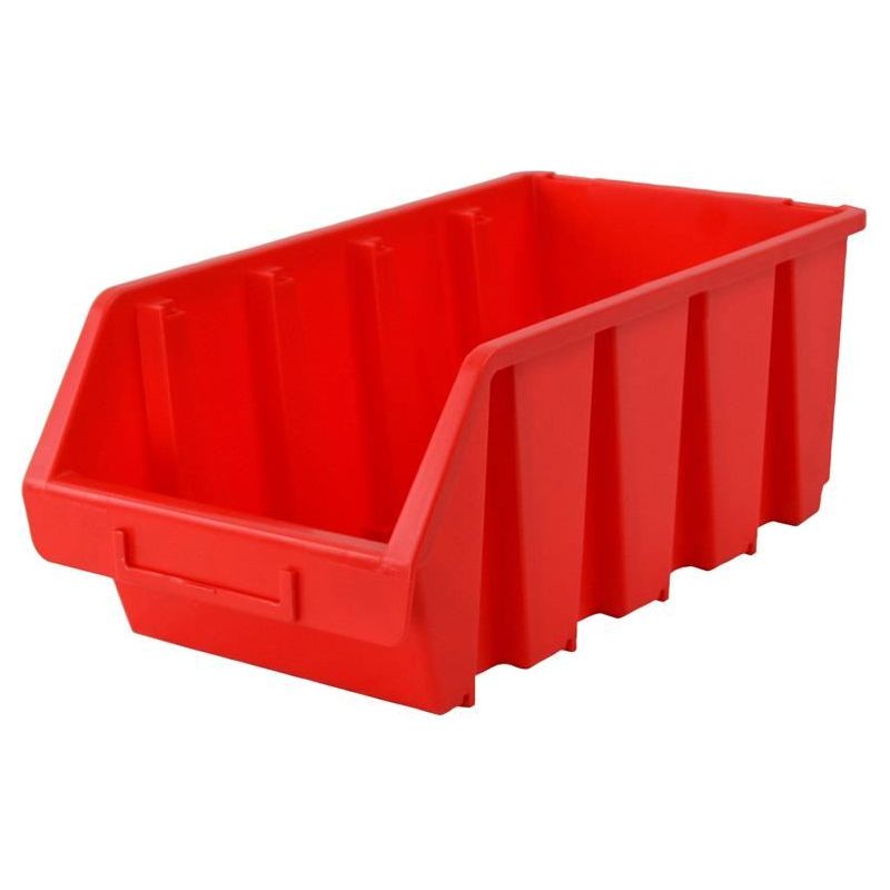 Faithfull Interlocking Storage Bin Size 4 Red 209 x 340 x 155mm Faithfull - Dynamic Drive