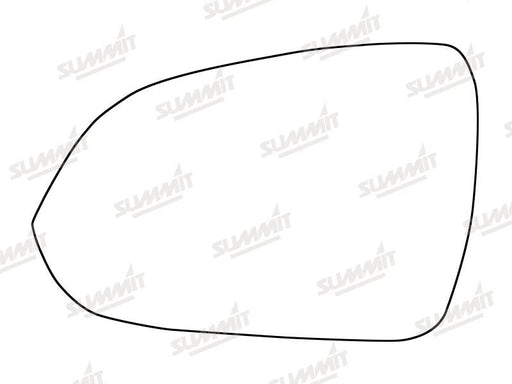 Summit Stick-On Standard Mirror Glass fits Kia Rio 17 on LHS Summit - Dynamic Drive