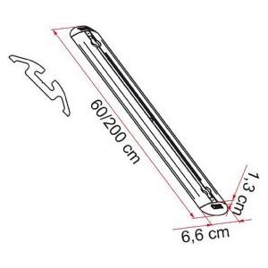 Fiamma Garage Bars Premium 200 (2) 98655-609 Fiamma - Dynamic Drive